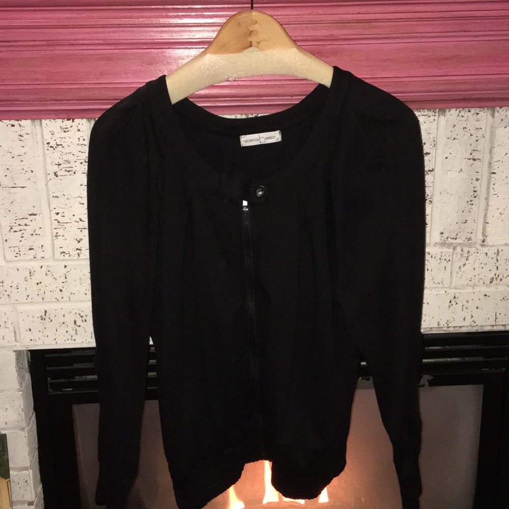 Black zipper sweatshirt